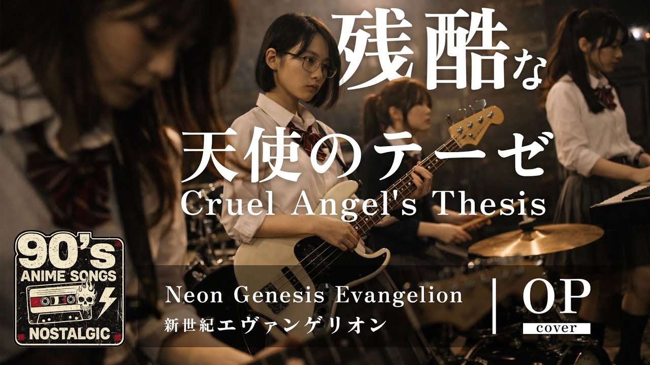 Evangelion Опенинг - A Cruel Angel’s Thesis | Аниме 90-х Ностальгия [AI Rock Cover]