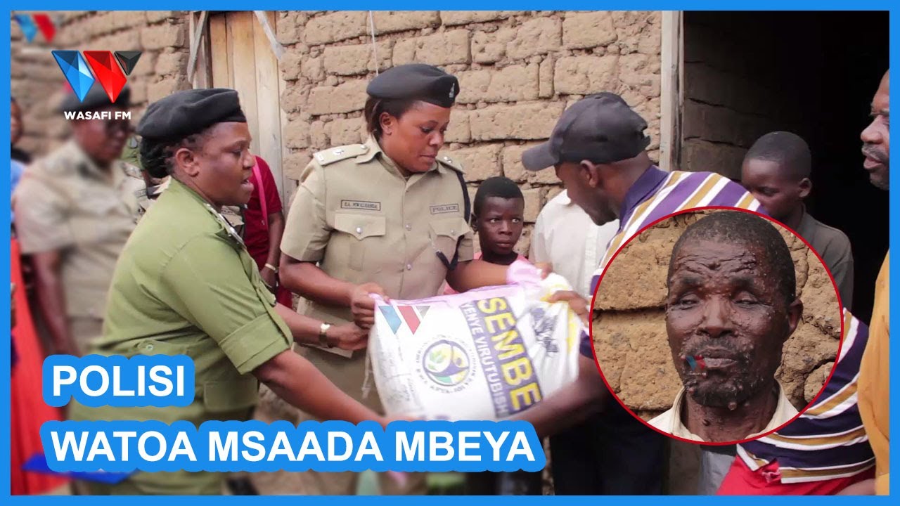 POLISI MBEYA WATOA MSAADA KWA BABU MLEMAVU WA MACHO...