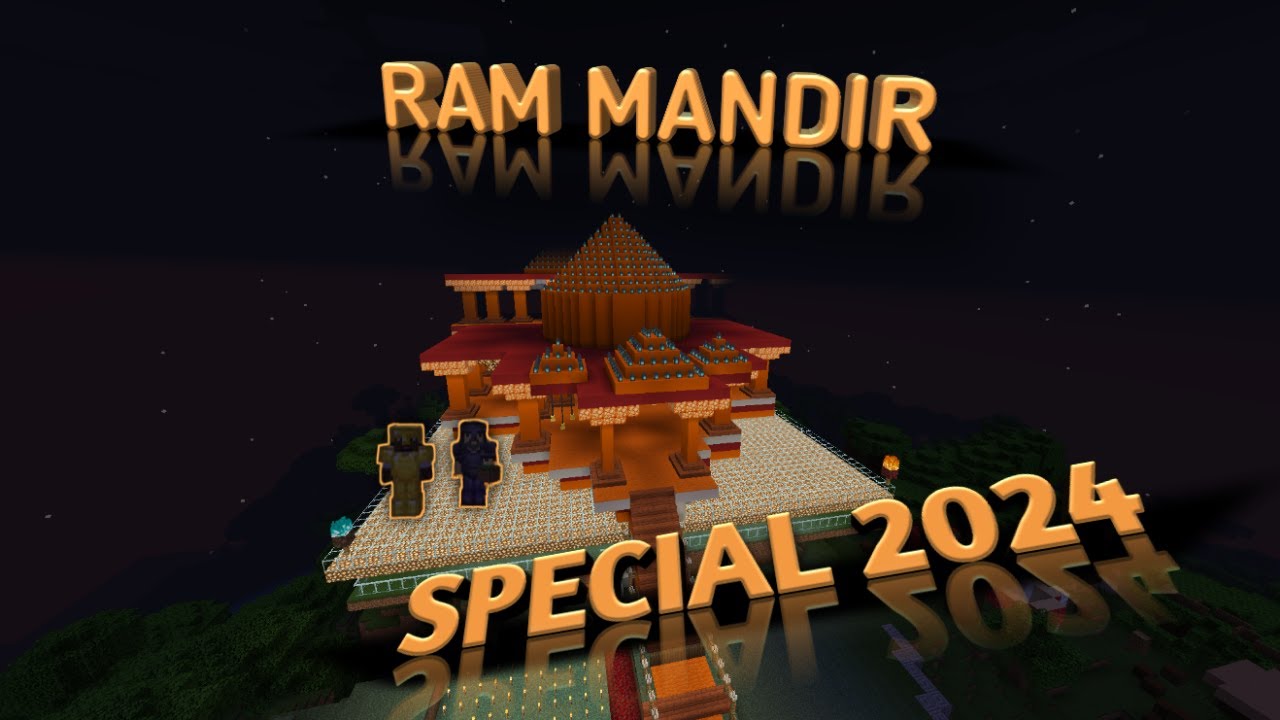 MAINE MINECRAFT MA RAM MANDIR BANAYA - YouTube