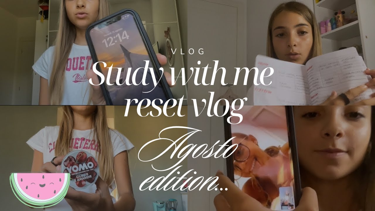 STUDY WITH ME / RESET VLOG✨📚📸