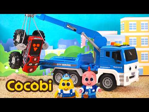 Mobil Rusak!😱 Tolong, Mobil Derek!🚜 | Lagu Mobil Anak | Cocobi