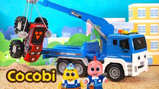 Mobil Rusak!😱 Tolong, Mobil Derek!🚜 | Lagu Mobil Anak | Cocobi