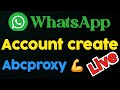 WhatsApp create with abcproxy