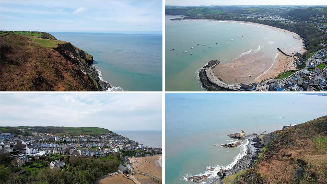 Llanarth - New Quay, Ceredigion, Wales - 4K Dji Drone GoPro MAMD