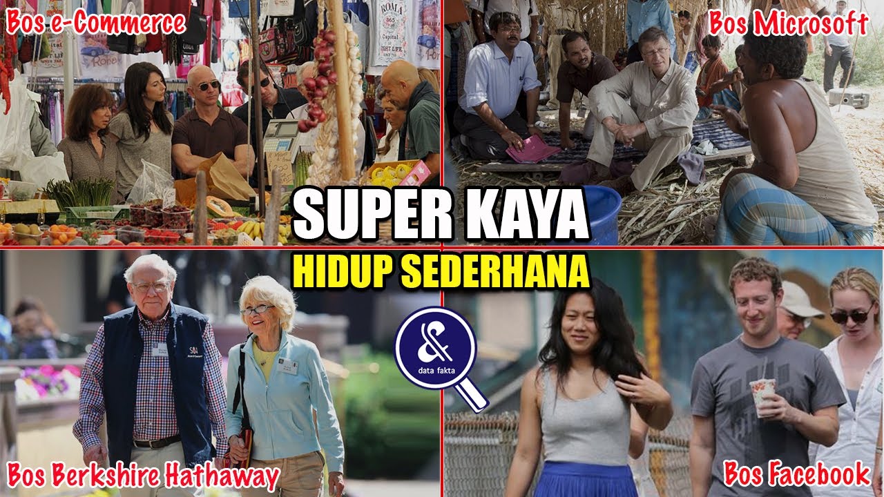 Bikin salut.! 7 Orang Kaya Dunia Yang Memilih Hidup Sederhana YouTube