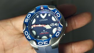 Citizen BN0231-01L Eco-Drive Promaster Dive Blue Orca Sea Collection