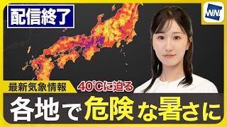 ウェザーニュースの配信のサムネイル画像