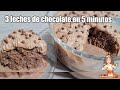 TRES LECHE DE CHOCOLATE EN 5 MINUTOS en microondas