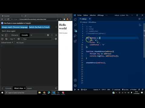 Apprendre java script 5-14 objet d'adresse