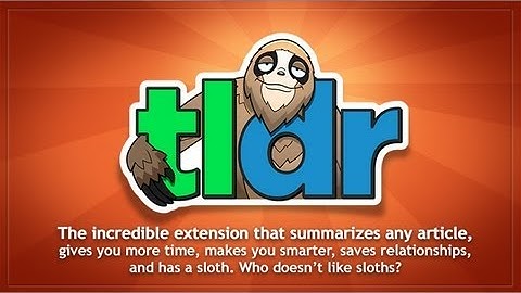 TLDR Plug-In Teaser Video