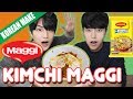 Koreans make Kimchi Maggi Masala Noodle + Egg | Indian Street Food | Dost Kitchen