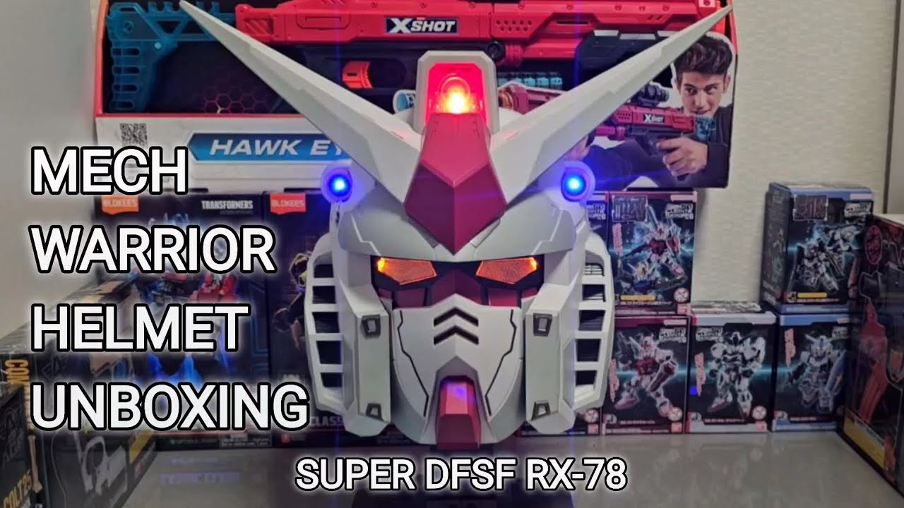 MECH WARRIOR HELMET UNBOXING SUPER DFSF RX-78 건담 헬멧 언박싱