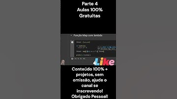 Python | Função Map mais Função Lambda aula 4 #python #programação #programacao #dev #software
