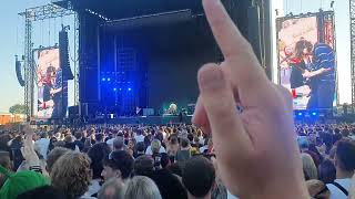 Red Hot Chili Peppers, live intro jam - shadowplay joy division cover, world tour 2022 Manchester