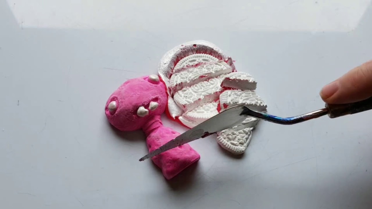 FROZEN  PAINT MIXING: COOKIE MONSTER REVERSE