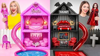 Wir Bauen Ein Erstaunliches Puppenhaus | Barbie VS Vampir Challenge Bubba DO