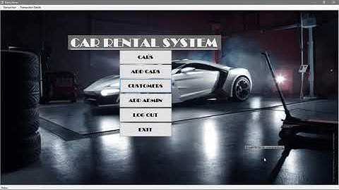 CAR RENTAL SYSTEM IN VB.NET WITH SOURCE CODE