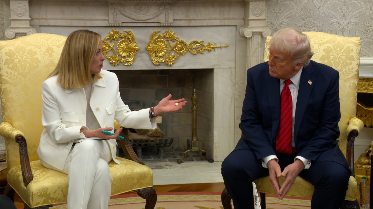 President Trump Participates in a Bilateral Meeting with the Prime Minister of Italy, Apr. 17, 2025