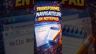 📝 Transforme ton navigateur en Notepad ! #windows #windows10 #windows11 #astuce #shorts #tutoriel