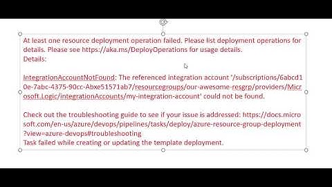 Azure Logic Apps Deployment - IntegrationAccountNotFound