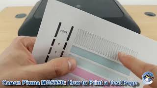Canon Pixma MG5550: How to Print a Nozzle Check Test Page