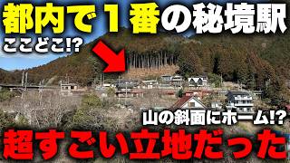 【最奥】東京都内で "１番の秘境駅" に行ってみたら凄い場所だった。 斜面のど真ん中に極小なホームがぽつんと置かれたこの駅の正体とは一体！？【JR青梅線 川井駅】