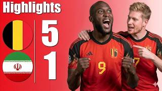 Belgium vs Iran 5-1 - All Goals & Highlights - 2026