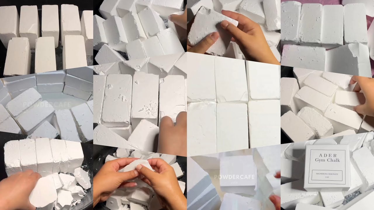 Old ader soft and fluffy gymchalk crushes by @powdercafe | Edit compilation | fresh gymchalk asmr 🤍