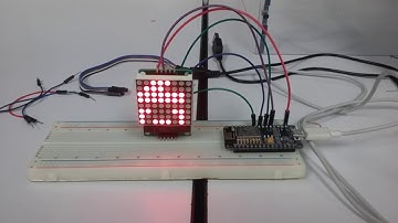 Visualizar texto en matriz LED 8X8.