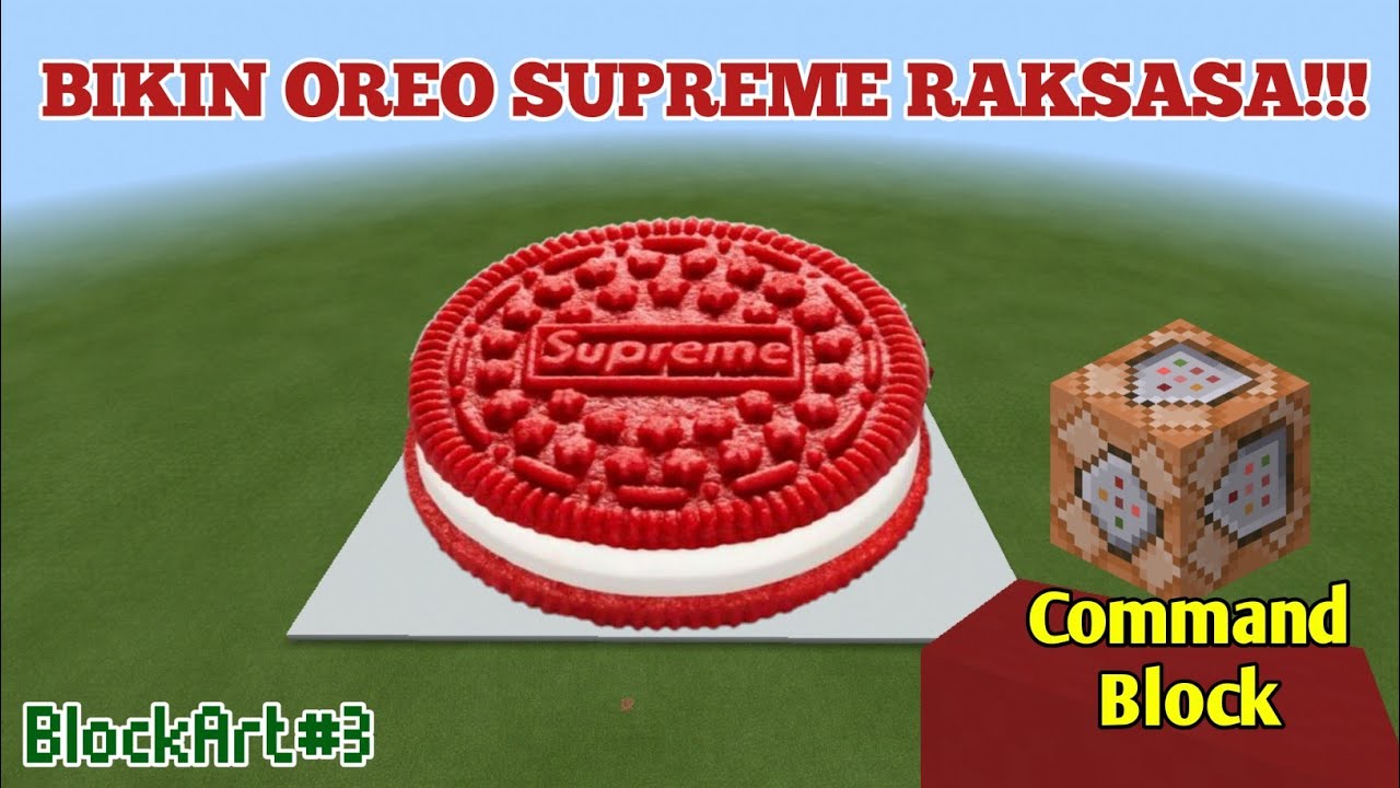 Oreo Raksasa Membuat Oreo Supreme Raksasa Terbesar di Minecraft - BlockArt#3 - YouTube