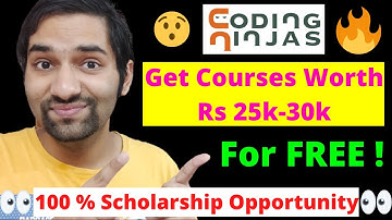 Coding Ninjas Biggest  SCHOLARSHIP TEST | Get Premium Courses for FREE !😧🔥 @CodingNinjasIndia