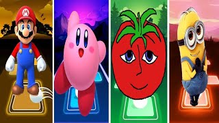 The_Super_Mario_Bros. Kirby Mr._TomatoS_  Minions_♥ Who is the best?