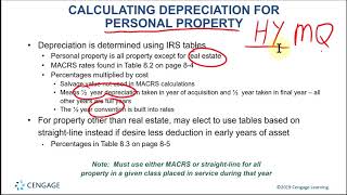Chapter 8, Part 1 Video Lecture - Depreciation - MACRS Personal Property