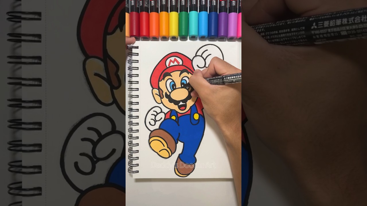 Drawing MARIO with Posca Markers! 