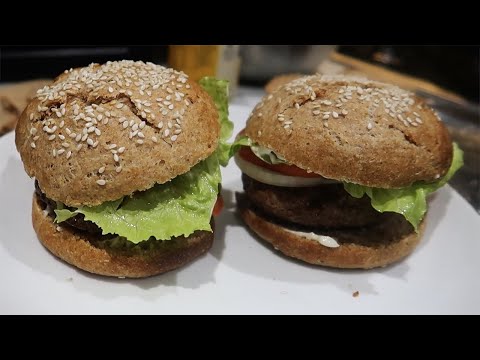 دستور شماره یک نان همبرگر خانگی سالم برای شام امشب