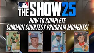 MLB the Show 25: How to Complete Common Courtesy Program Moments w/Commentary