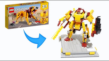Alternative Build for LEGO Set 31112 Wild Lion - Alpha Build Guide