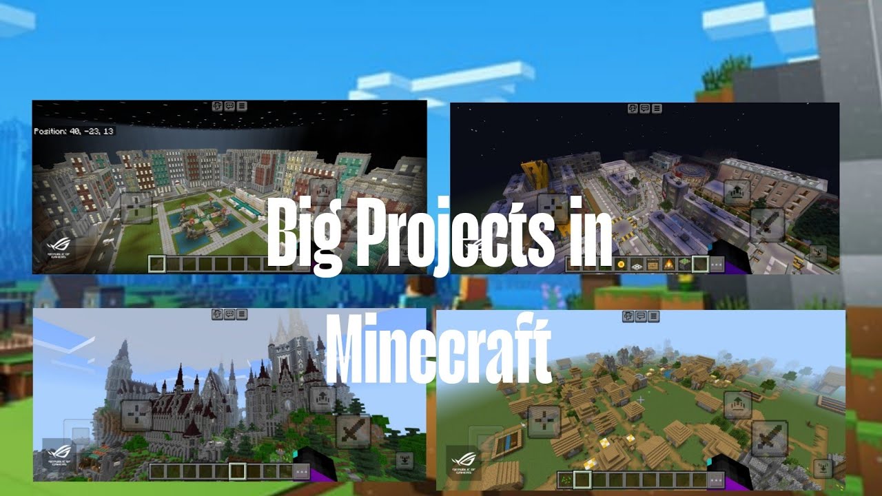 Big Projects In Minecraft 👍👍👍😱😱😱😱 - YouTube
