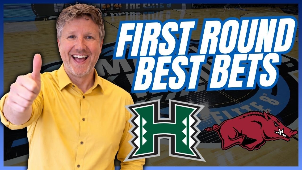Hawaii vs Arkansas NCAA Tournament First Round Predictions! March Madness BEST Bets