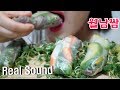 월남쌈!!!! 리얼사운드 먹방 |Rice Paper Roll ASMR Mukbang Real Sounds| Eating Show