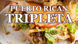 Tripleta 🥪 (Puerto Rican Three Meat Sandwich)