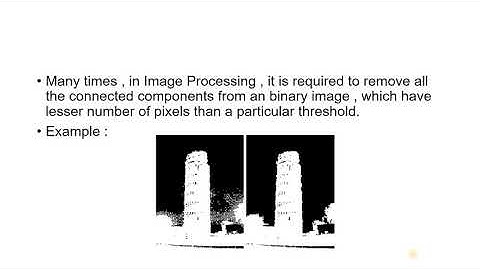 Application of bwlabel in removing small objects from binary image| Digital Image Processing| MATLAB