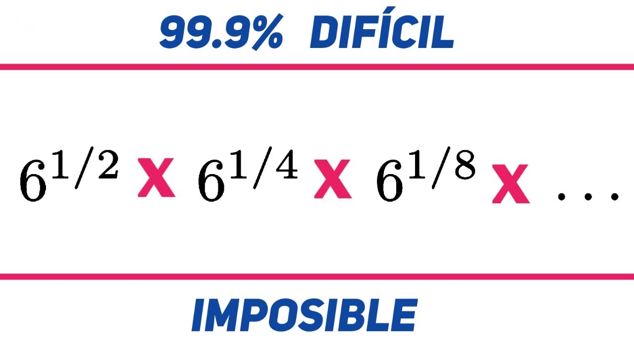 El 99% falla al resolver este producto de potencias infinitas. Serie geométrica  matemática facil.