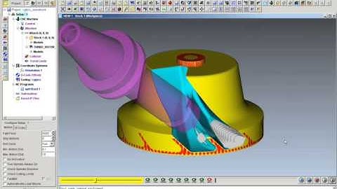 Impeller machining   vericut simulation