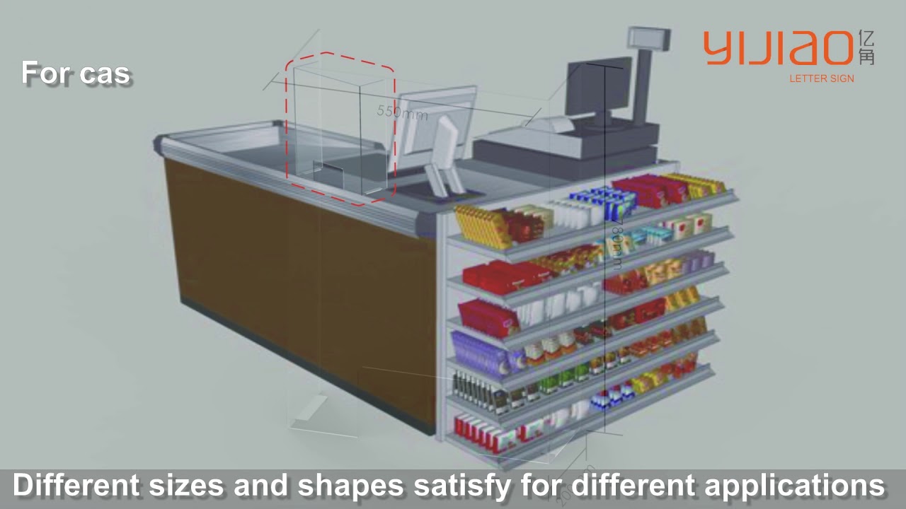 acrylic freestanding counter sneeze guards