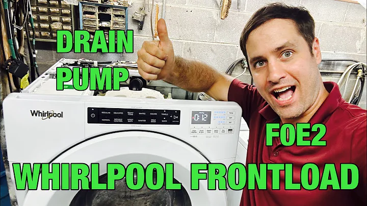 Whirlpool FRONTLOAD washer not spinning or draining | F0E2 | Test the pump #w11458345 | kinked hose