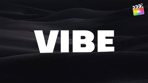 Top Apple Motion Projects: Typography Opener