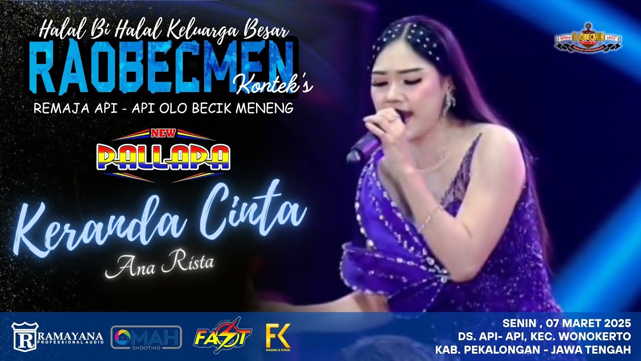 KERANDA CINTA - ANAHRISTA NEW PALLAPA ( COVER LIVE PERFORM ) RAOBECMEN 2025