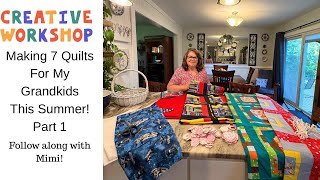 Making 7 Quilts For Christmas Gifts!  Part 1