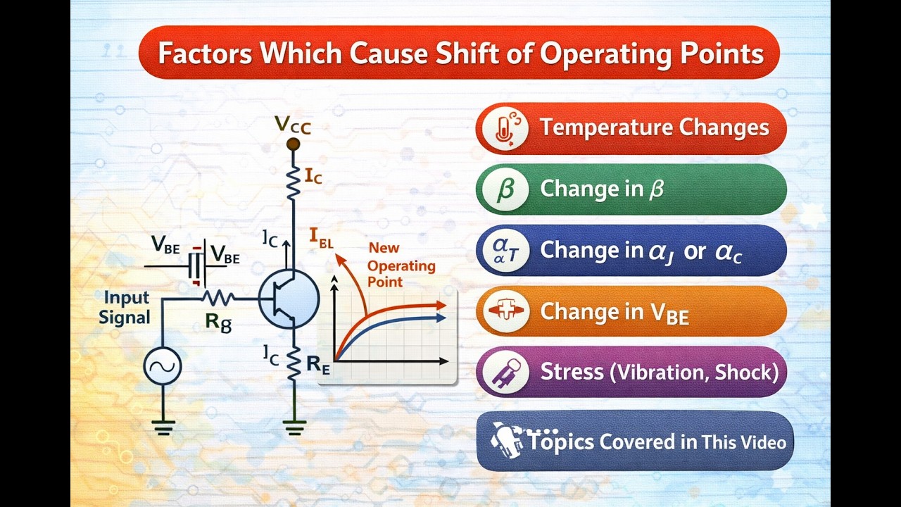Factors Affecting Operating Point | Shift of Operating Point in ...